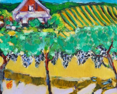 Merlot Grapes, Napa, 2017 作者 理查德·福克斯