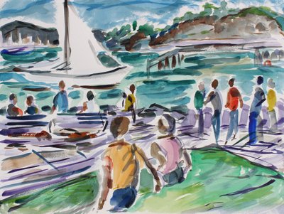 Tiburon Promenade, 2017 作者 理查德·福克斯