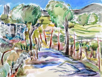 Two Trees in Jack London State Park, 2017 作者 理查德·福克斯