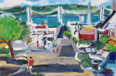 View of the Bay from Russian Hill, 2020 作者 理查德·福克斯