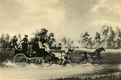塔格利奥尼的温莎马车"，约1837年，1941年。   作者 理查德·吉尔森·里夫