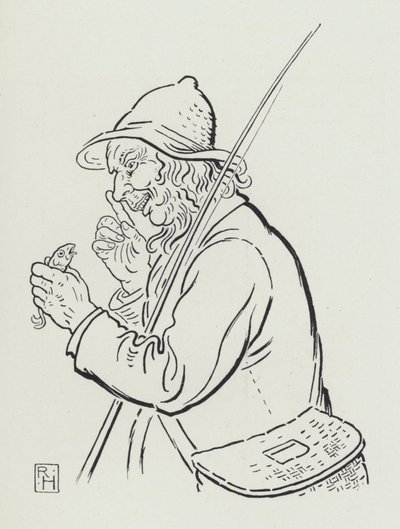 费舍尔和小鱼》（雕版画 作者 理查德·海威