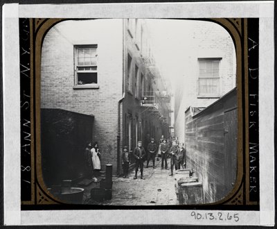 Mullen&39;s Alley，Cherry Hill，1890年（银色明胶印刷品） 作者 理查德·霍尔·劳伦斯
