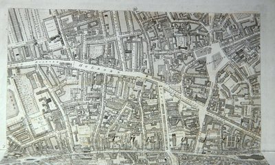 伦敦市的计划，1813年出版（雕刻）（见247354-247357）。 作者 理查德·霍伍德