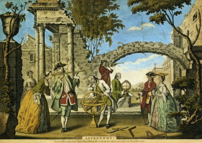 天文学，酒吧。作者：Robert Sayer（fl.1750-80）c.1750（aquatint） 作者 理查德·休斯顿