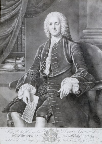 乔治·格林维尔（George Grenville，1712-70） 作者 理查德·休斯顿