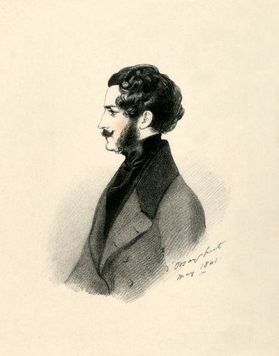 埃德蒙·圣约翰·米尔德梅（Edmund St John Mildmay），1841年。 作者 理查德·詹姆斯·莱恩