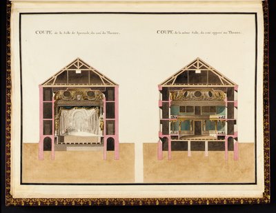 理查德·米克（Richard Mique）的小特里亚农（Petit Trianon）平面图集 作者 理查德·米克