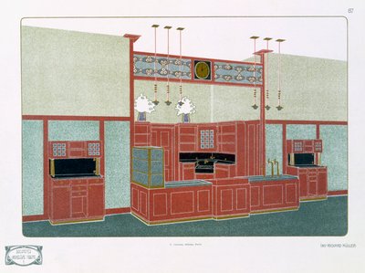 Pl 87建筑摩登一世，19世纪或20世纪（印刷） 作者 理查德·穆勒
