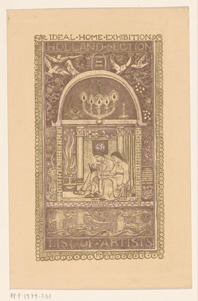 封面设计1912 年理想家居展目录 作者 理查德·尼古拉斯·罗兰·霍尔斯特
