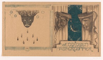 封面设计：Wendingen，Maskernummer，1920 作者 理查德·尼古拉斯·罗兰·霍尔斯特