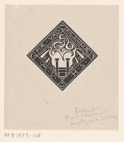 纪念 Mary Vincentia Huizinga-Schorer 的小插图
Piae Uxoris Animae M.V.H.S.（物品上的标题） 作者 理查德·尼古拉斯·罗兰·霍尔斯特