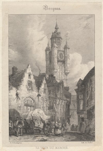 Bergues - 市场塔 作者 理查德·帕克斯·博宁顿
