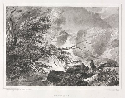 苏格兰风景如画：Brackline，1826年。 作者 理查德·帕克斯·博宁顿