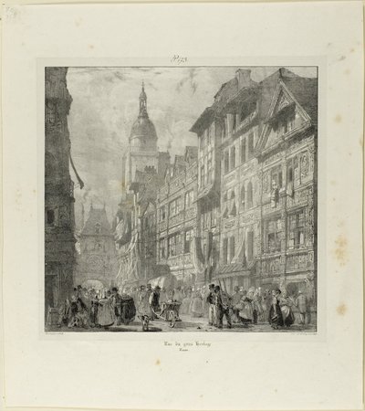 Rue du Gros Horloge 作者 理查德·帕克斯·博宁顿