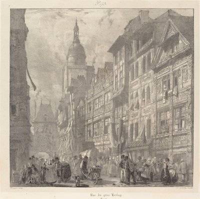 RUE DU GRO-HORLOGE, Rouen 作者 理查德·帕克斯·博宁顿