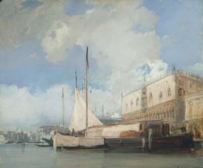 威尼斯总督宫，1826年。 作者 理查德·帕克斯·博宁顿