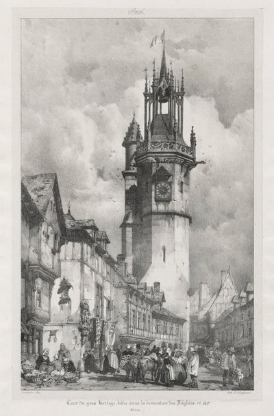 1824年在诺曼底的古代法国风景如画且浪漫的旅程。 作者 理查德·帕克斯·博宁顿