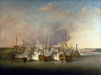 七年战争（1756-1763 年）：7 月 1 日轰炸莫罗城堡（古巴 作者 理查德·佩顿