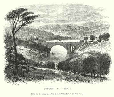 Tongueland Bridge (engraving) 作者 理查德·普里恩（后）里奇