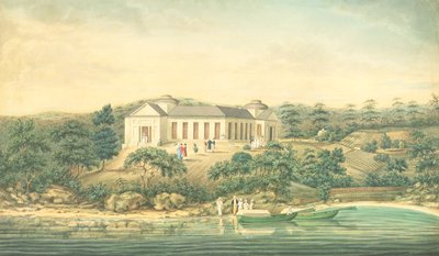 亨利埃塔别墅，Point Piper，John Piper上尉的家，1820（wc） 作者 理查德·雷德
