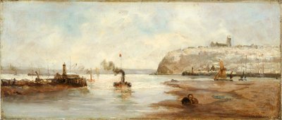 卡迪夫码头外的灯塔》，1861-1916年 作者 理查德·肖特