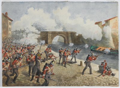 1814年，大约在1900年，图卢兹第27旅训练团 作者 理查德·辛金