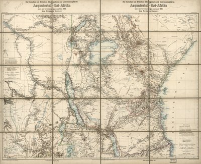 德国和英国在赤道东非的保护区和利益范围：根据 1890 年 6 月的协议 作者 理查德; Sprigade Kiepert