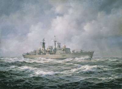 HMS Exeter at Sea，1990 作者 理查德威利斯