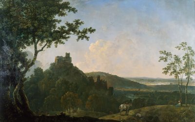 奥克汉普顿城堡，1771-1774。 作者 理查德·威尔逊