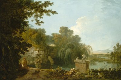 孤独，约1762-1770。 作者 理查德·威尔逊