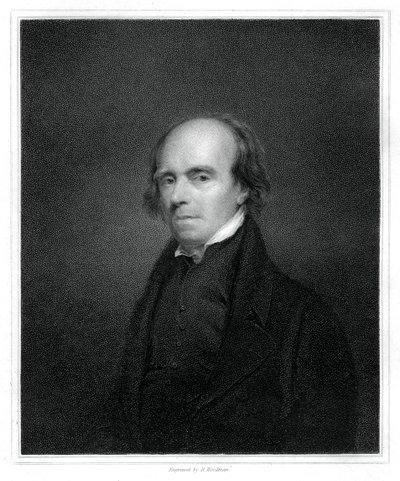 约翰·弗拉克斯曼（John Flaxman），英国设计师，制图员和雕塑家，1833年。 作者 理查德·伍德曼