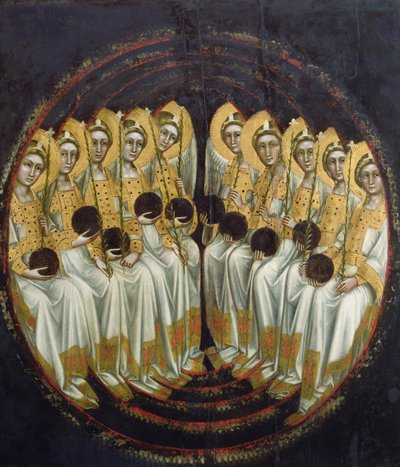 坐在天使手中的宝珠，c.1348-54 作者 Ridolfo di Arpo Guariento