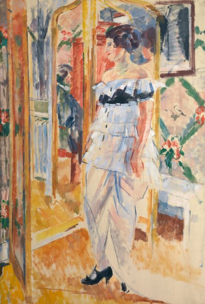 吉鲁夫人肖像，c.1912-13（布面油画） 作者 里克·沃特斯