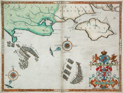 1588 年 8 月 2-3 日波特兰比尔和怀特岛之间的英国和西班牙舰队 作者 罗伯特（继）亚当斯