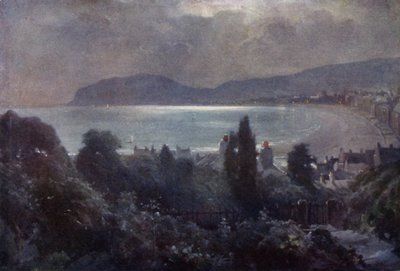 A Nocturne, Llandudno Bay (彩色平印) 作者 罗伯特（后）福勒