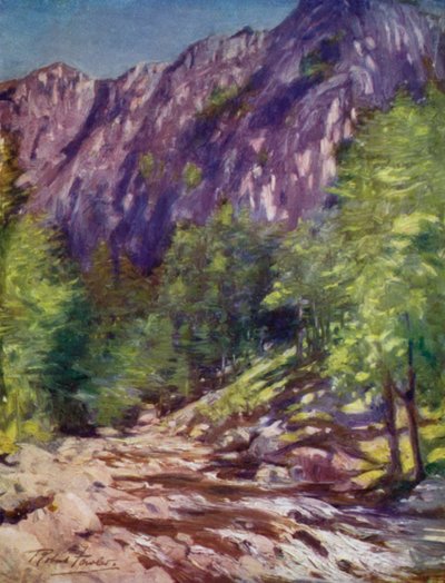 Aberglaslyn（彩色平版印刷）。 作者 罗伯特（后）福勒