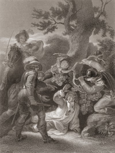 塞德摩尔战役后拍摄的蒙茅斯公爵。摘自 1859 年出版的《英格兰历史》。 作者 罗伯特（后）斯米尔克