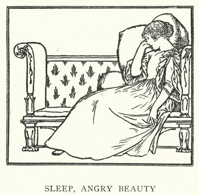 睡眠，愤怒的美女（石膏板 作者 罗伯特·安宁·贝尔