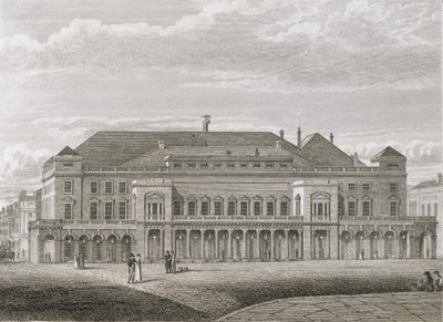 国王剧院，Haymarket，由Bartholomew Howlett（1767-1827），酒吧刻。罗伯特威尔金森，1820年 作者 罗伯特·布莱默尔·施内伯贝利