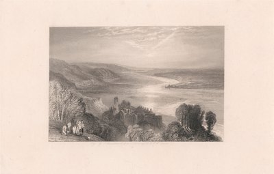 坦卡维尔城堡 (Chateau de Tancarville) 和 Quilleboeuf 镇 作者 罗伯特·布兰达德