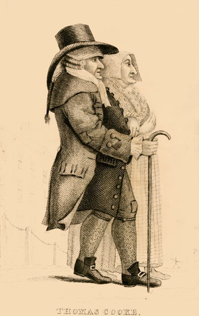 1822年，臭名昭著的伊斯灵顿·米瑟（Islington Miser）托马斯·库克（Thomas Cooke）。 作者 罗伯特·库珀