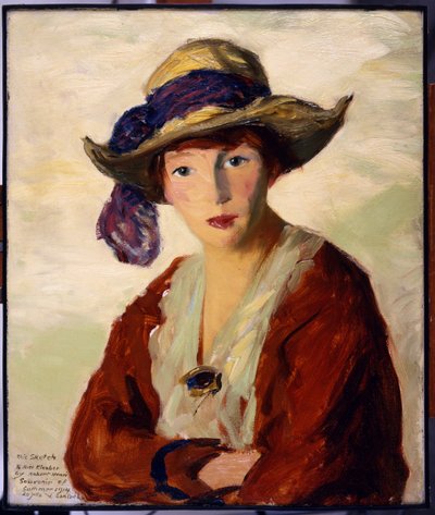 罗伯特亨利夫人的肖像，1914年 作者 Robert Cozad Henri