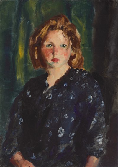 女孩的画像，1928年 作者 罗伯特·科扎德·亨利