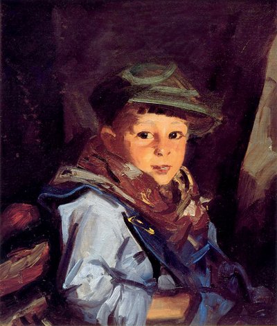 年轻的男孩（奇科），1922年 作者 Robert Cozad Henri