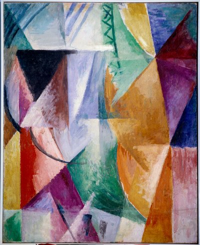 一扇窗或三扇窗的设计。罗伯特-德劳内（1885-1941 年）的绘画作品 作者 罗伯特·德劳内