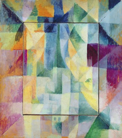 城市的同步窗户 作者 Robert Delaunay