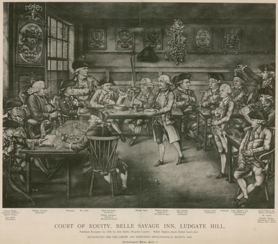 法院，Belle Savage Inn，Ludgate Hill，伦敦 作者 罗伯特·邓顿