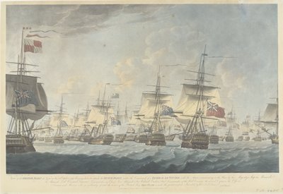 Slag bij Kamperduin (1797): aanval door de Britse vloot
1797 年 10 月 11 日正午英国舰队攻击荷兰舰队的景象（......）（标题见实物） 作者 罗伯特·多德