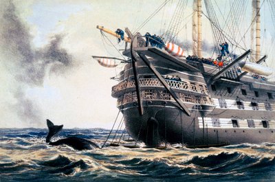 阿加门农号 "铺设最初的大西洋电报电缆，1857年 1866年 作者 罗伯特·杜德利